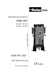 Parker Zander HDK-MT 40 / 350 Betriebsanleitung