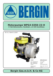 BERGIN WPG4-250-22-H Handbuch