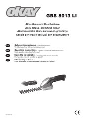 Okay GBS 8013 LI Gebrauchsanweisung