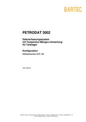 Bartec PETRODAT 3002 series Konfiguration