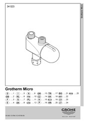 Grohe Grotherm Micro 34 023 Installationsanleitung