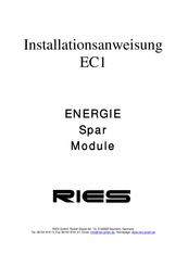 Ries EC1 Installationsanweisung