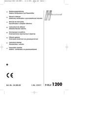 Professional P-RLV 1200 Bedienungsanleitung