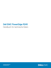 Dell EMC PowerEdge R240 Handbuch Für Technische Daten