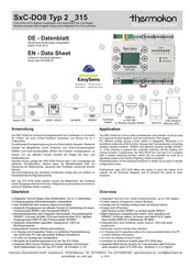 Thermokon EasySens SRC-DO8 Datenblatt
