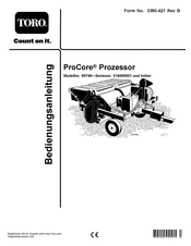 Toro ProCore Prozessor 09749 Bedienungsanleitung