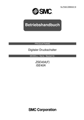 SMC ZSE40AF Serie Betriebshandbuch