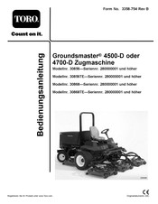 Toro Groundsmaster 4700-D 30868TE Bedienungsanleitung