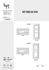 Bpt KIT FREE DVC series Handbuch