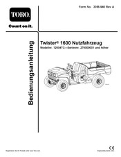 Toro Twister 1600 12004TC Bedienungsanleitung