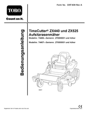 Toro TimeCutter ZX525 74407 Bedienungsanleitung