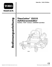 Toro TimeCutter ZX525 74407 Bedienungsanleitung