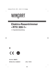 WINGART RTX 300-1 Originalbetriebsanleitung