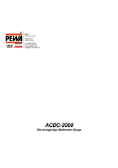 PEWA ACDC-3000 Handbuch