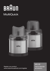 Braun MultiQuick MQ 60 Handbuch
