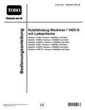 Toro Workman HDX-D 07385H Bedienungsanleitung