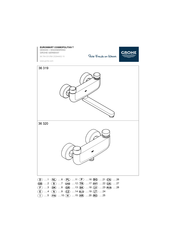 Grohe EUROSMART COSMOPOLITAN T series Montageanleitung