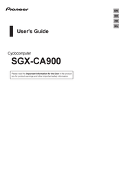 Pioneer SGX-CA900 Bedienungsanleitung