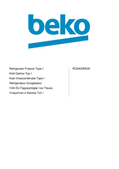 Beko RCSA330K30 Handbuch