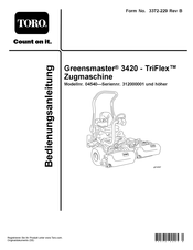 Toro Greensmaster 3420-TriFlex 04540 Bedienungsanleitung