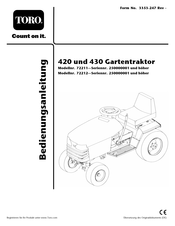 Toro 420 72211 Bedienungsanleitung