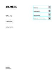 Siemens SIMATIC FM 455 C Anleitung