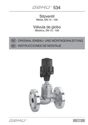 Gemu 534 Original Einbau- Und Montageanleitung