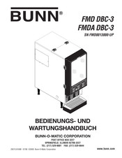 Bunn FMD DBC-3 Bedienungs- Und Wartungshandbuch