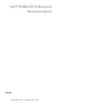 Dell W1900 Benutzerhandbuch