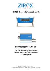 ZIROX SGM5-EL Gerätehandbuch