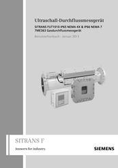 Siemens SITRANS FUT1010 IP65 NEMA 4X Benutzerhanbuch