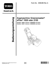 Toro Greensmaster eFlex 1820 Bedienungsanleitung