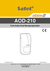 Satel abax2 AOD-210 Bedienungsanleitung