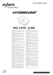 Xylem HYDROVAR HVL 2.015 - 4.220 Handbuch