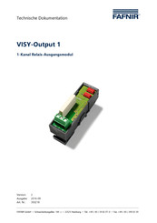 fafnir VISY-Output 1 Technische Dokumentation