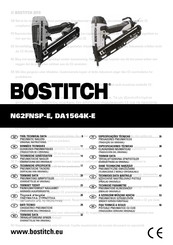 Bostitch DA1564K-E Technische Gerätedaten (Übersetzung Des Originals