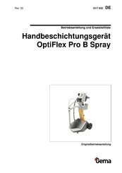 Gema OptiFlex Pro B Spray Betriebsanleitung Und Ersatzteilliste