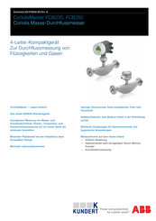 ABB CoriolisMaster FCB330 Installation