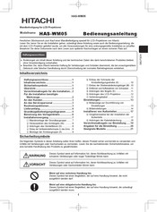 Hitachi HAS-WM05 Bedienungsanleitung