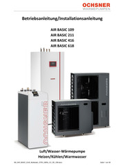 Ochsner AIR BASIC 416 C12A T200 Betriebsanleitung Und Installationsanleitung