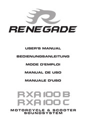 Renegade RXA 100 B Bedienungsanleitung