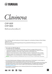 Yamaha Clavinova CVP-809 Referenzhandbuch