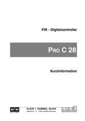 Klein + Hummel Pro C 28 Kurzinformation