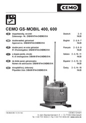 CEMO GS-MOBIL 600 Montage- Und Betriebsanleitung