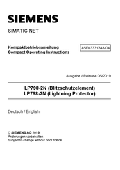 Siemens LP798-2N Kompaktbetriebsanleitung