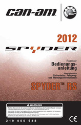 BRP 2012 CAN-AM Spyder RS series Bedienungsanleitung