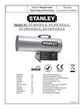 Stanley ST-50V-GFA-E Bedienungsanleitung