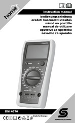 Somogyi Elektronic DM 4070 Bedienungsanleitung