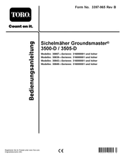 Toro Groundsmaster 3500-D 30839 Bedienungsanleitung