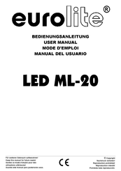 EuroLite LED ML-20 Bedienungsanleitung